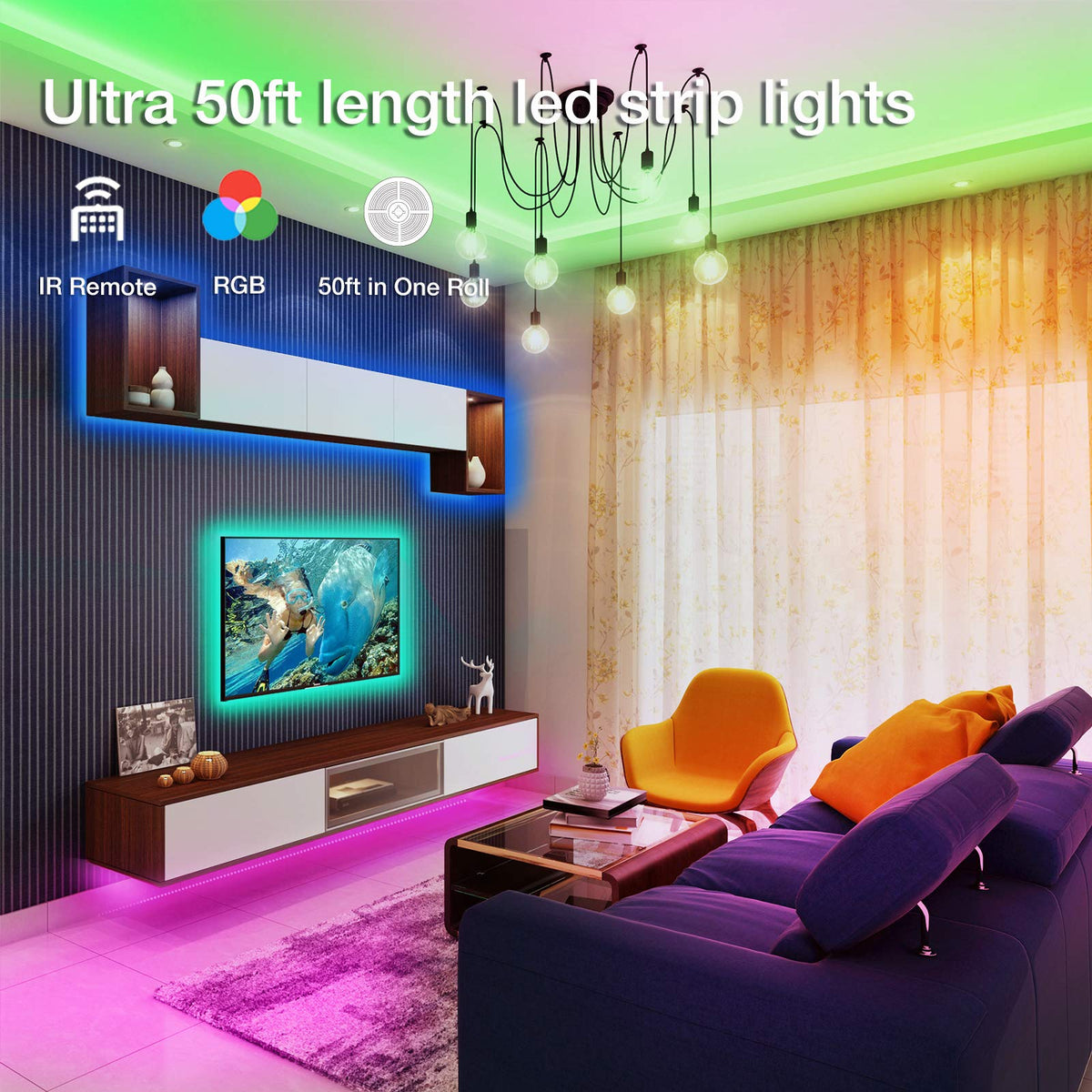 DAYBETTER 44-key IR remote controller for easy color and mode changes