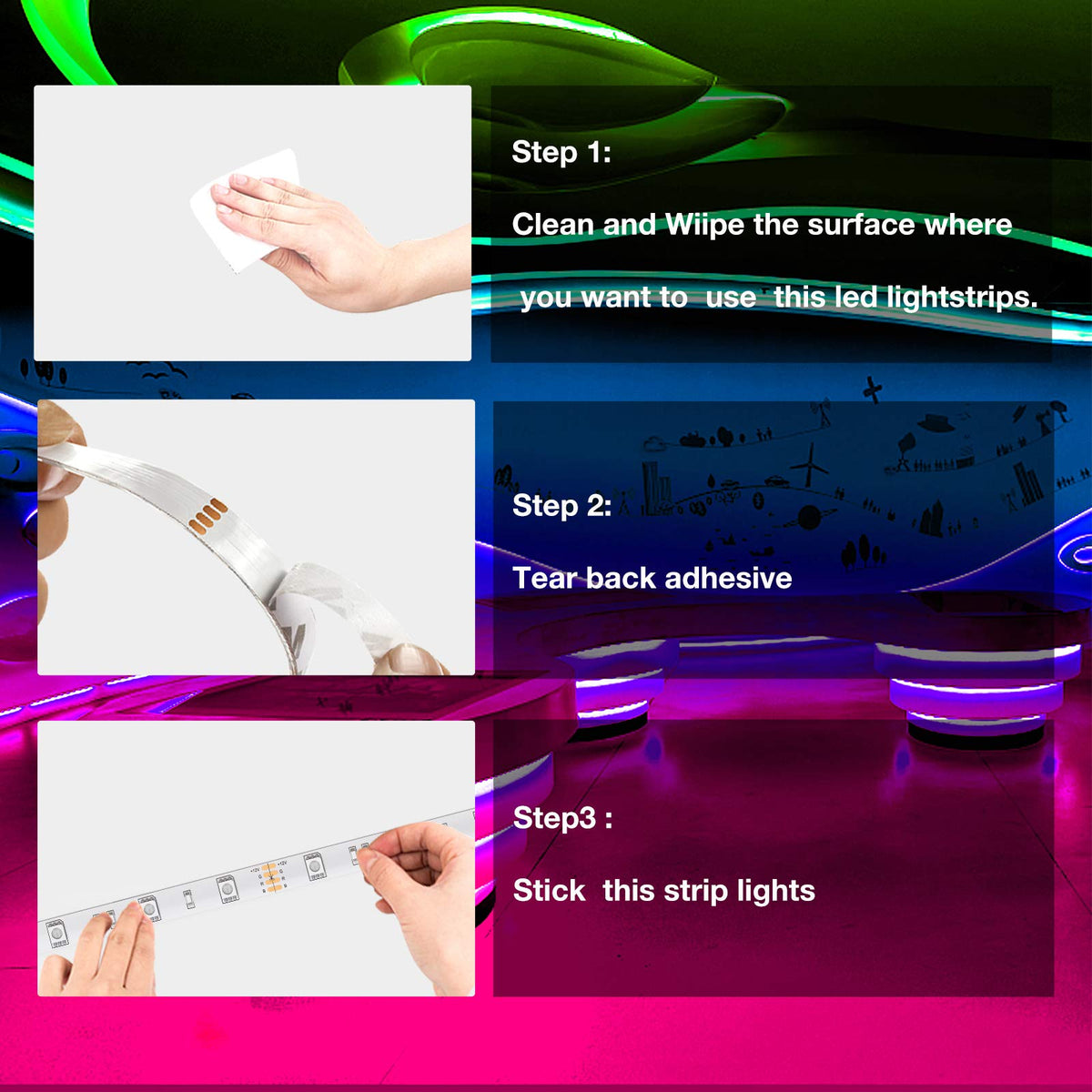 DAYBETTER strip features short-circuit protection for safe operation