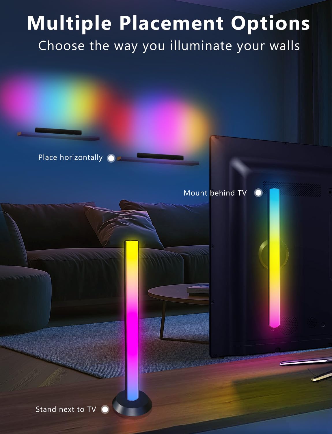 DAYBETTER Smart LED Light Bar room décor mood lighting option