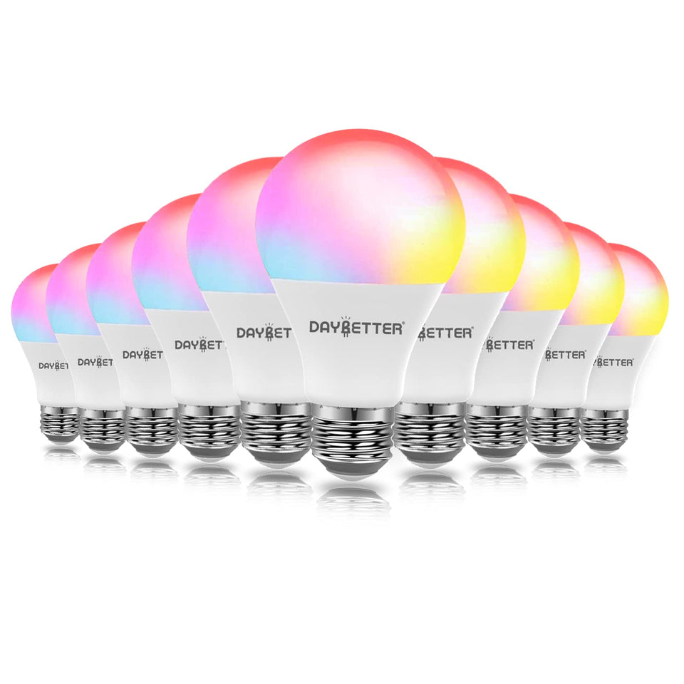 DAYBETTER Smart Light Bulbs with Alexa compatibility for quick on/off and mood lighting