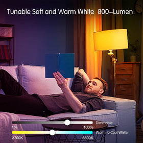 DAYBETTER Smart Light Bulbs E26/E27 base fits standard fixtures for easy installation