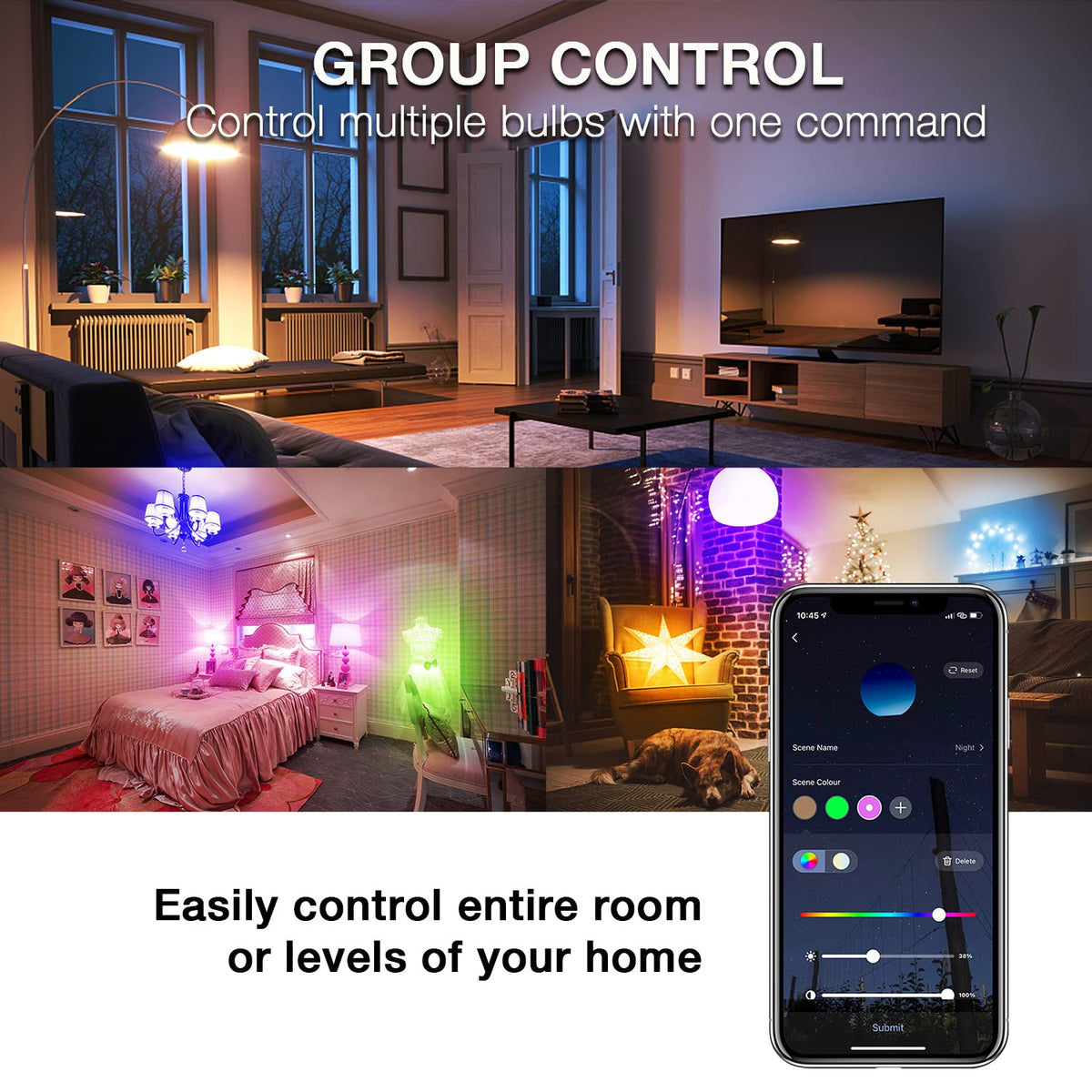 DAYBETTER Smart Light Bulbs party mood lighting for entertaining moments