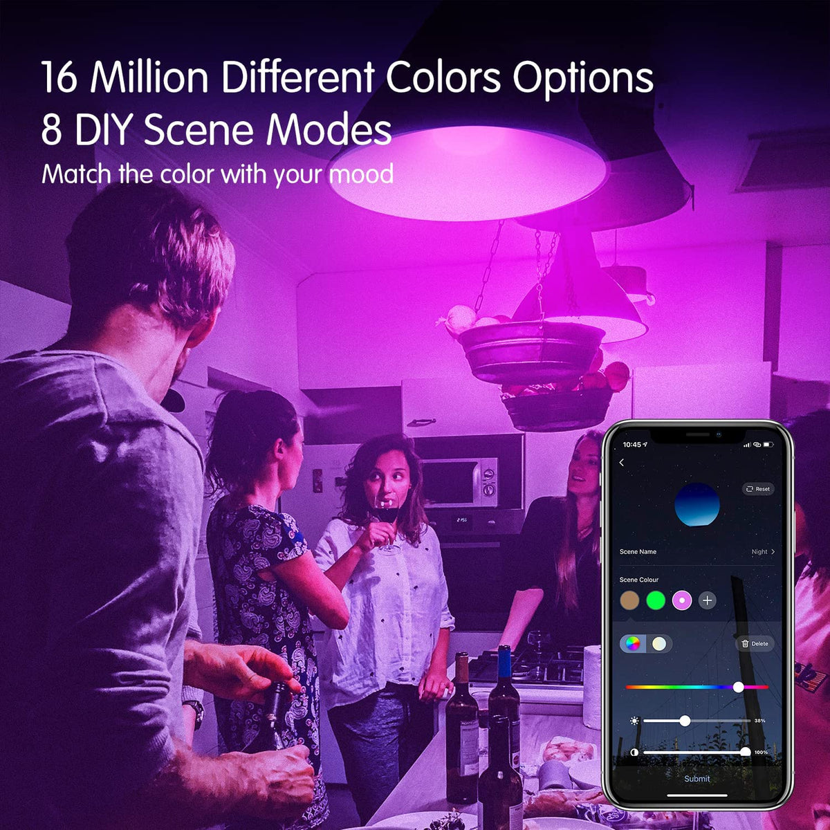 DAYBETTER Smart Light Bulbs with WiFi setup and group control via Tuya app