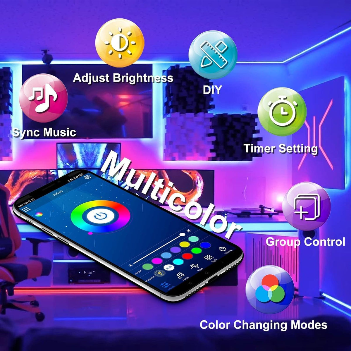 DAYBETTER app interface guides easy setup on any surface.
