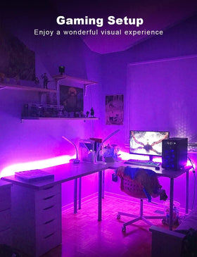 DAYBETTER RGB strips over the ceiling create immersive party lighting with app control.