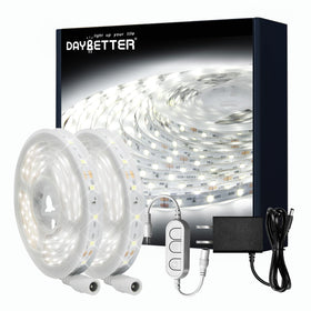DAYBETTER white LED strip lights 50ft with 900 LEDs for bright, even illumination