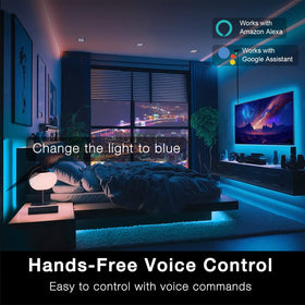 DAYBETTER wifi-led strip app control enables quick color and brightness adjustments.