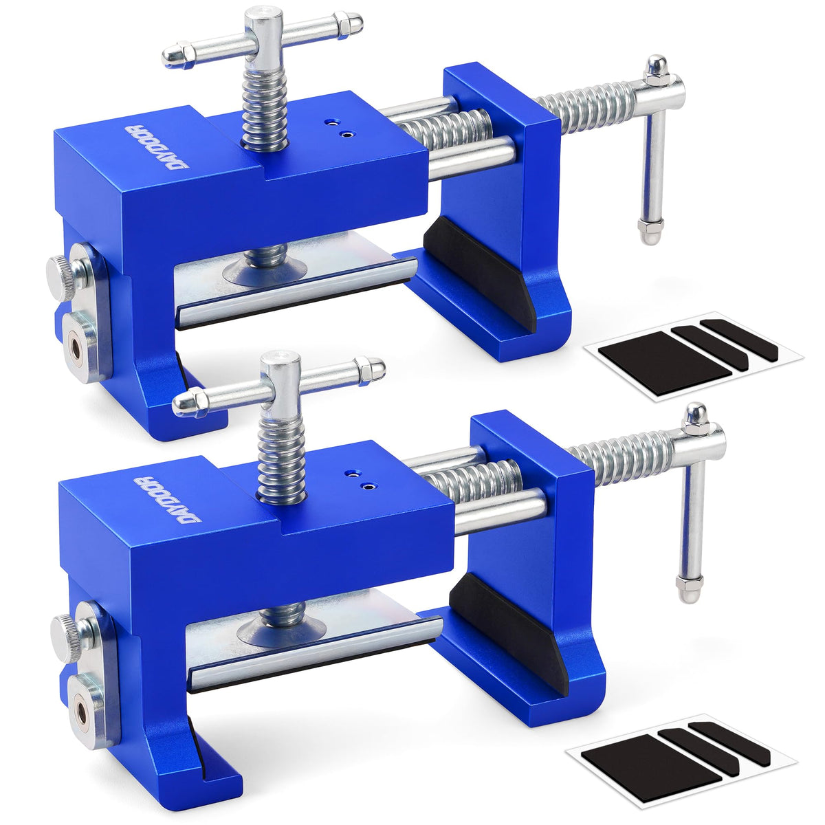 DAYDOOR cabinet clamps with integrated drill guide for precise pilot holes