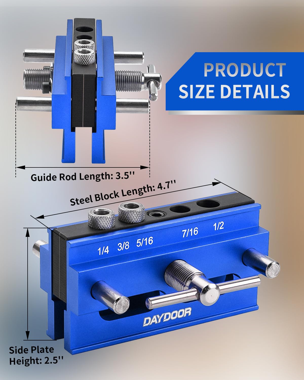 DAYDOOR dowel jig complete woodworking kit for shelves and cabinets