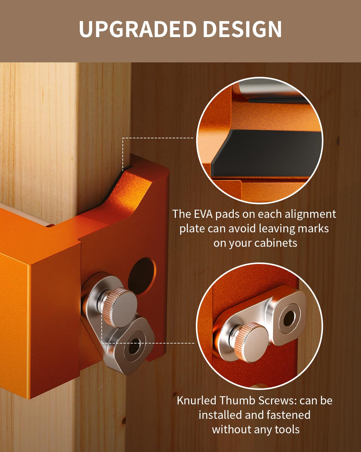 DAYDOOR EVA padding protects surfaces during clamping.