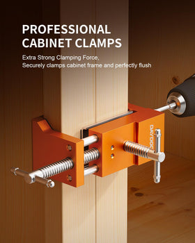 DAYDOOR heavy duty cast steel clamps with EVA padding for scratch free finishes.