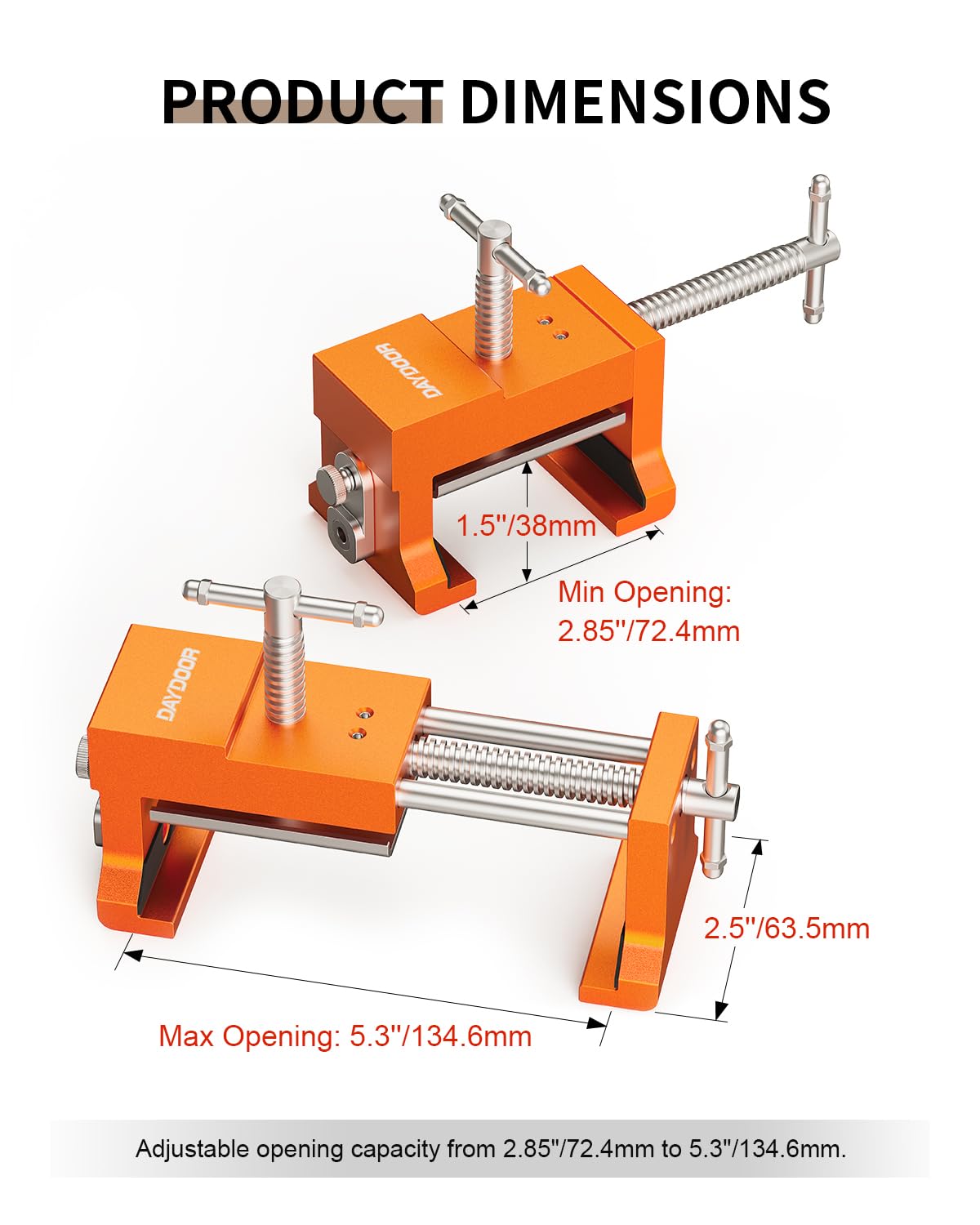 DAYDOOR integrated drill guide speeds up cabinet assembly.