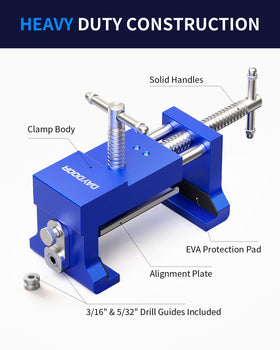 DAYDOOR built-in drill guide ensures accurate screw placement