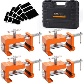 DAYDOOR professional cabinet clamps with integrated drill guide for precise pilot holes.