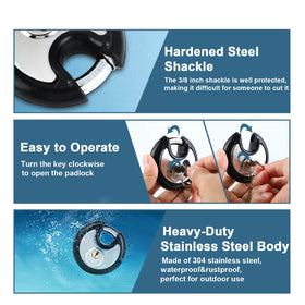 DAYGOS padlock rubber bumper protects surfaces during handling