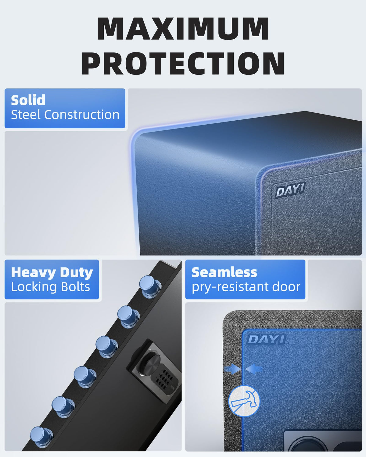 DAYI Safe Box digital keypad for quick, code-based access