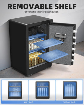 DAYI Safe Box fireproof-waterproof bag protects documents and cash in emergencies