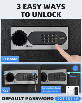 DAYI Safe Box pry-resistant door helps deter tampering and break-ins