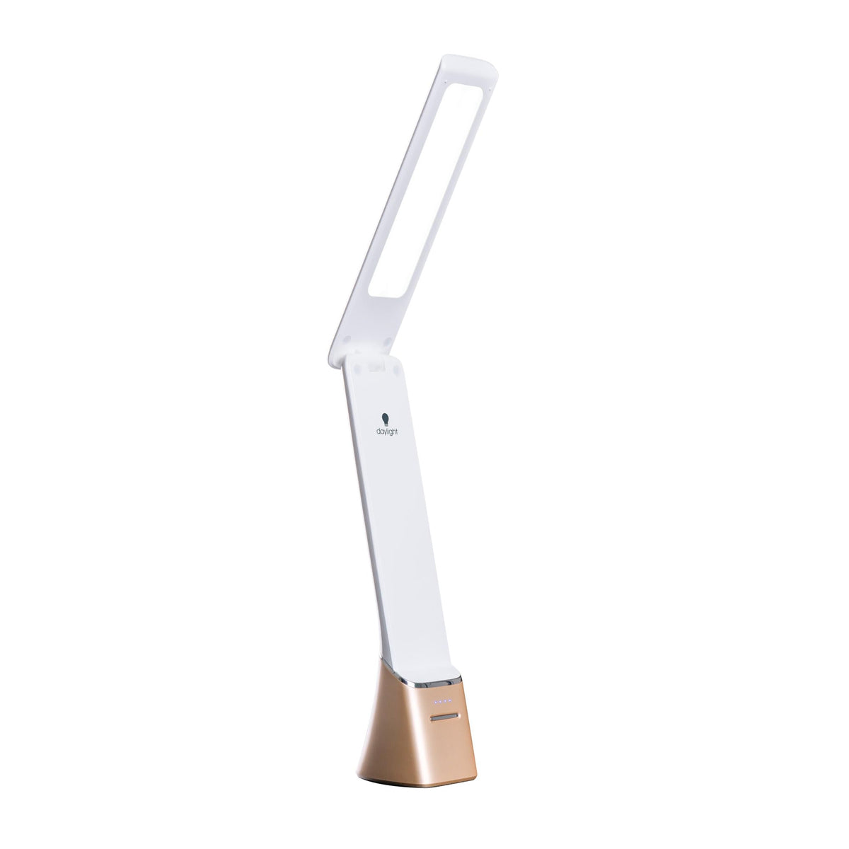 Daylight Smart Go portable lamp with compact design for on-the-go tasks and reading.