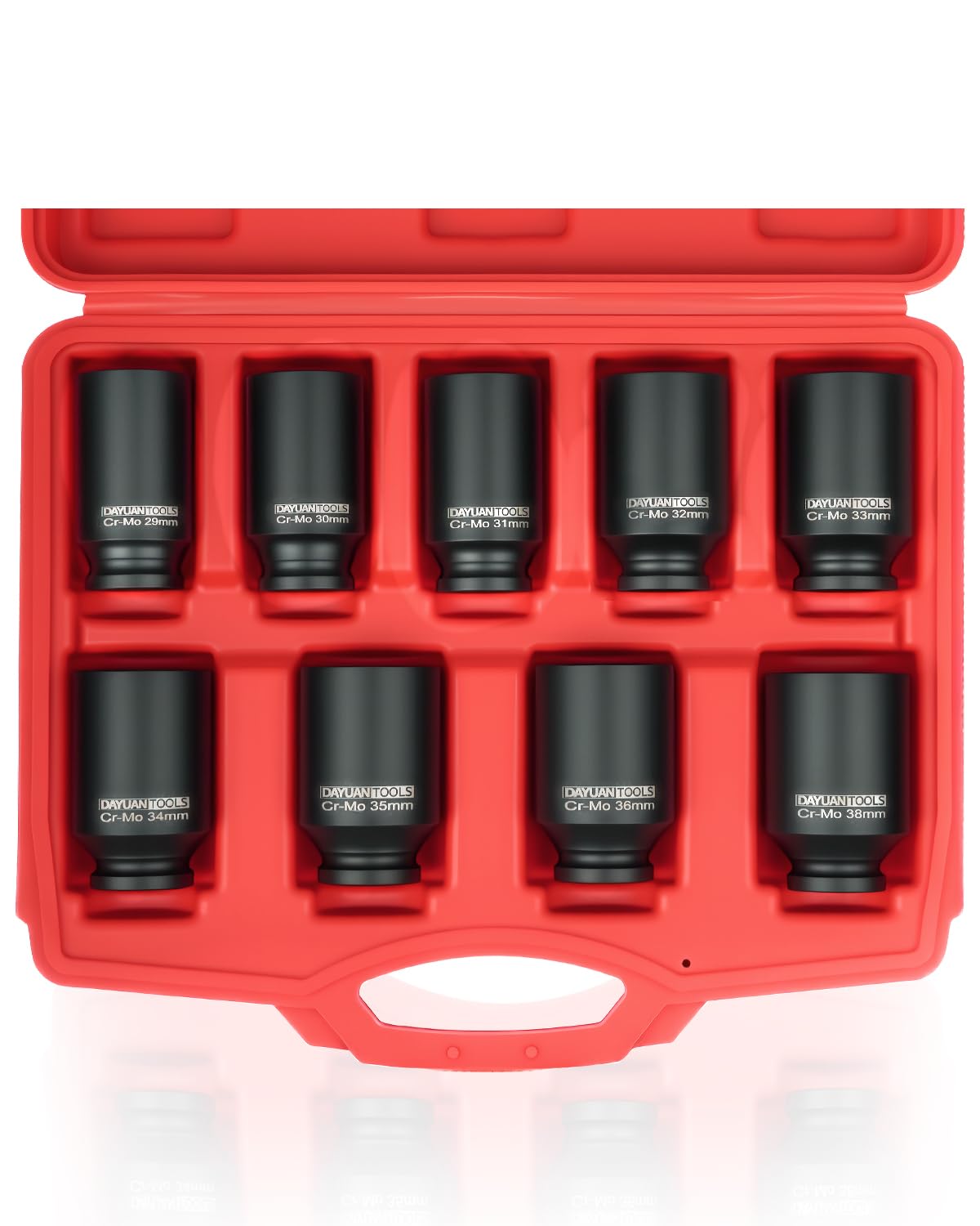 DAYUAN 38mm socket handles larger axle nuts with versatility.