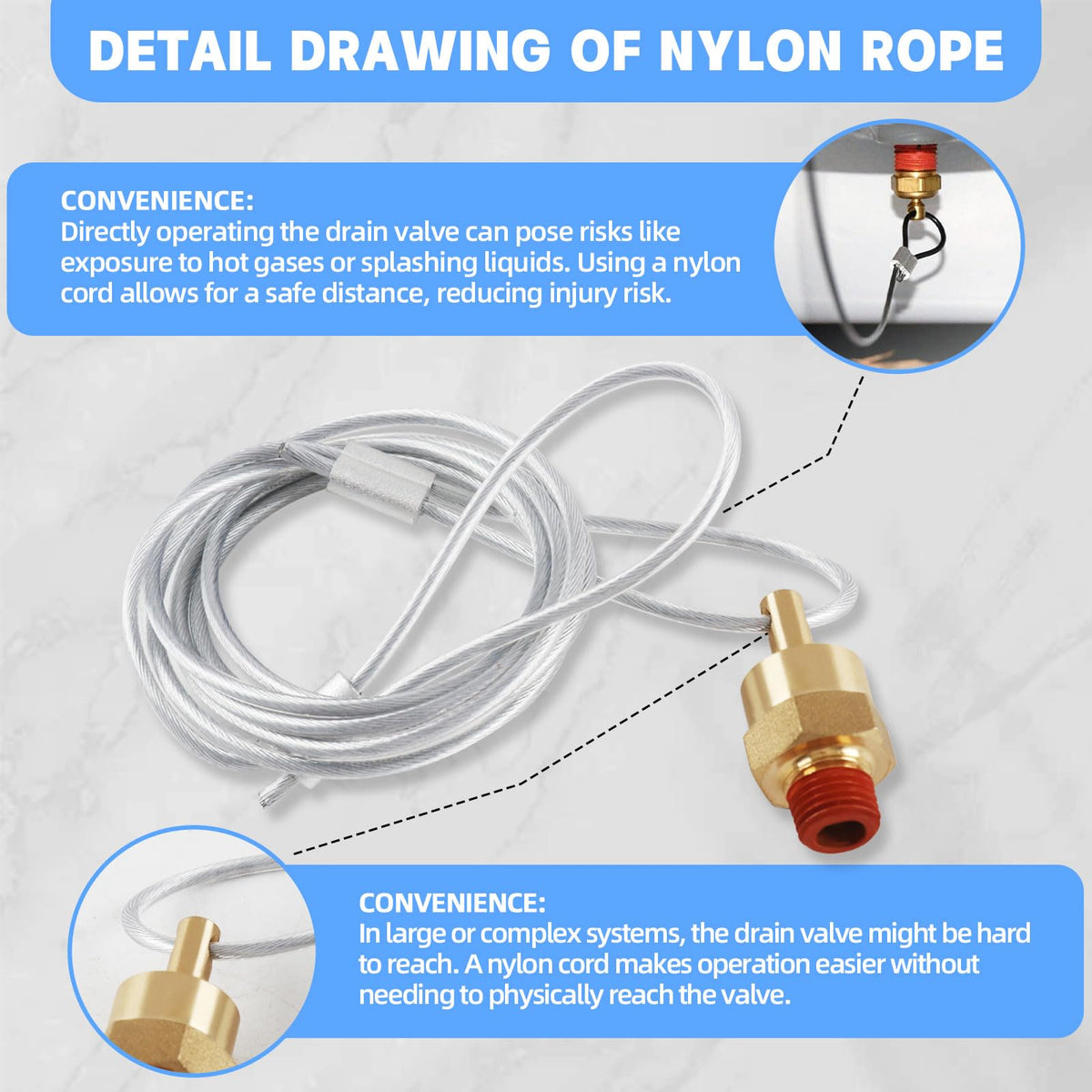 Dazakoot stainless spring and O-ring seal for reliable full seal