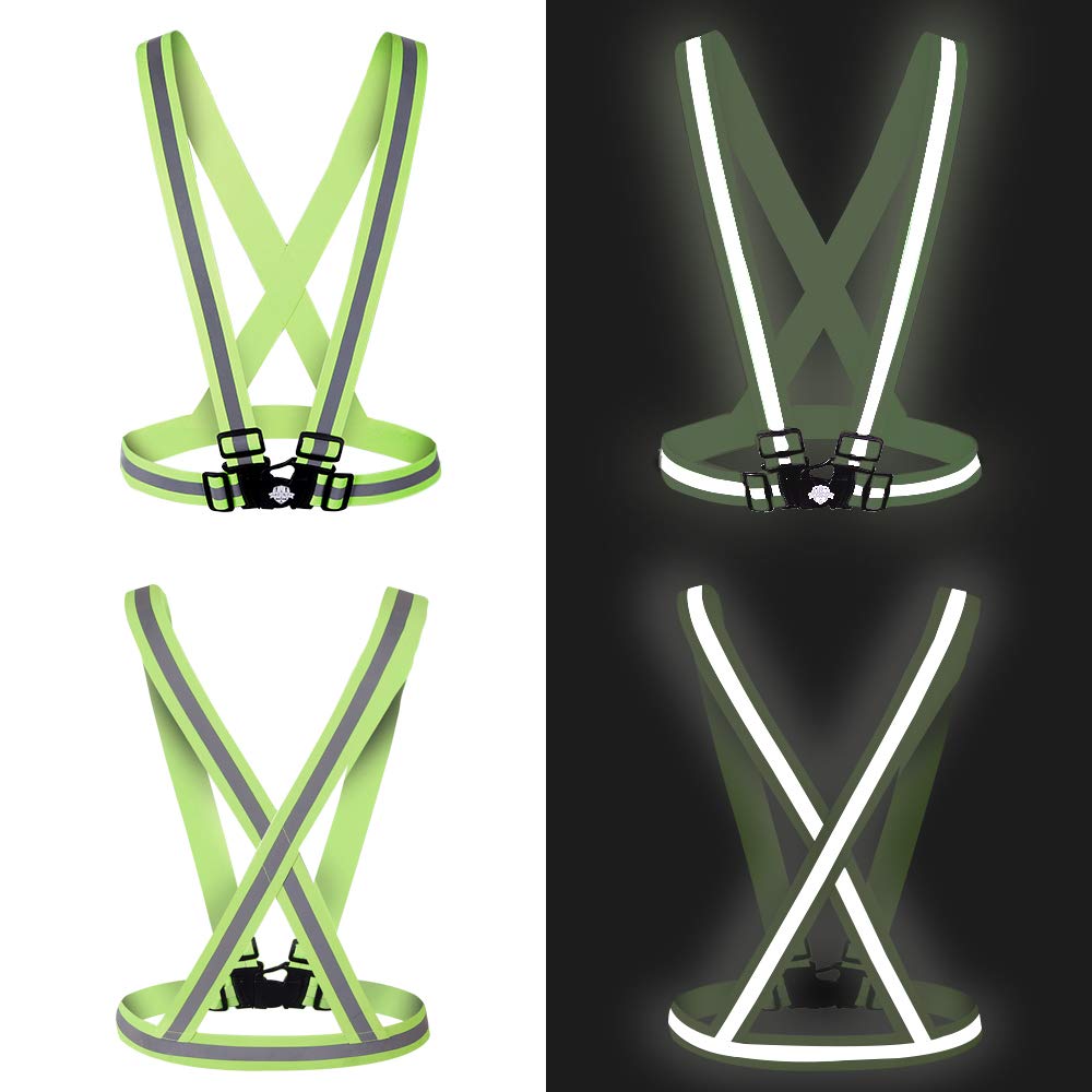 Dazonity high visibility vest easy-on-off buckle design for quick wear.