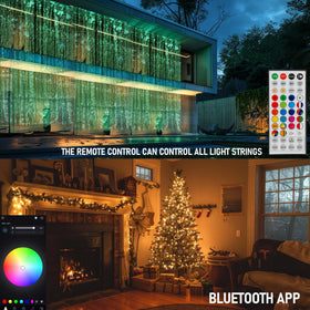 Dazzle Bright IP44 outdoor-safe RGB lights withstand light rain for versatile placements.