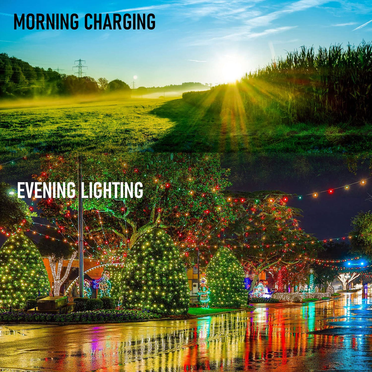 Dazzle Bright IP44 waterproof design for outdoor use in rain or snow