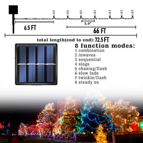 Dazzle Bright solar panel with 1800mAh battery powers long-lasting illumination