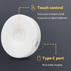 DAZZY DOT touch dimmer enables simple brightness control.