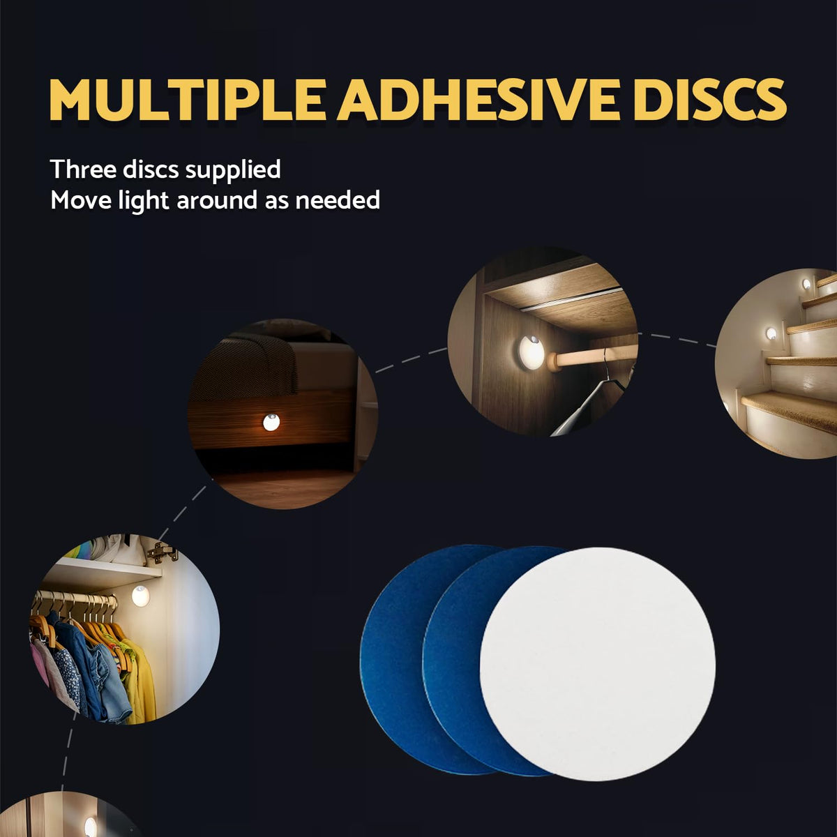 DAZZY DOT two-pack provides multiple lighting options.