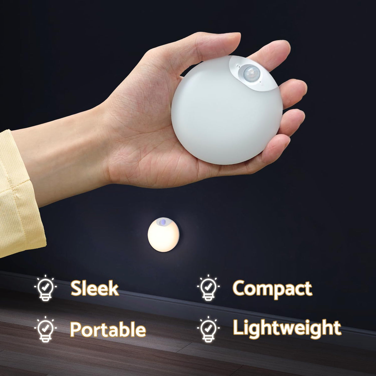 DAZZY DOT 2700K warm white LED creates a cozy glow.