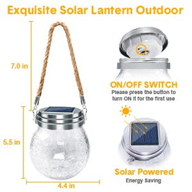 DBF lantern is waterproof and durable for outdoor use.