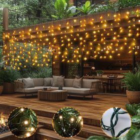 DBFAIRY IP65 waterproof design withstands rain and snow for year-round outdoor decor.