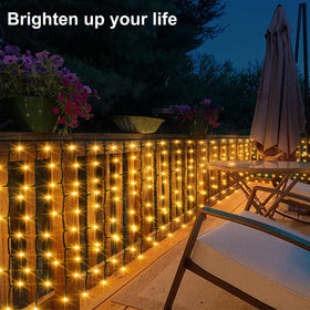DBFAIRY 200 LEDs cover wide areas for bright background light behind decor.