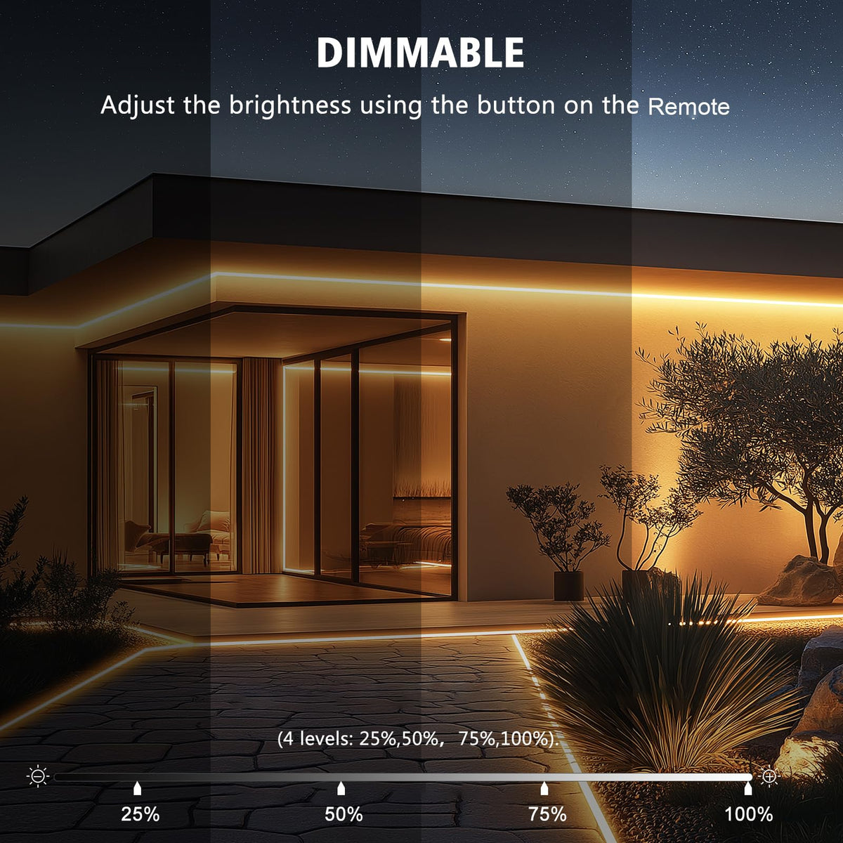 DBFAIRY remote control eight modes for tailored outdoor scenes.