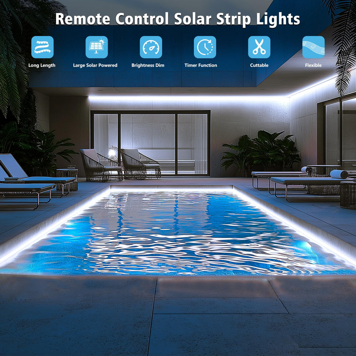 DBFAIRY remote dimming with eight modes for customizable outdoor mood