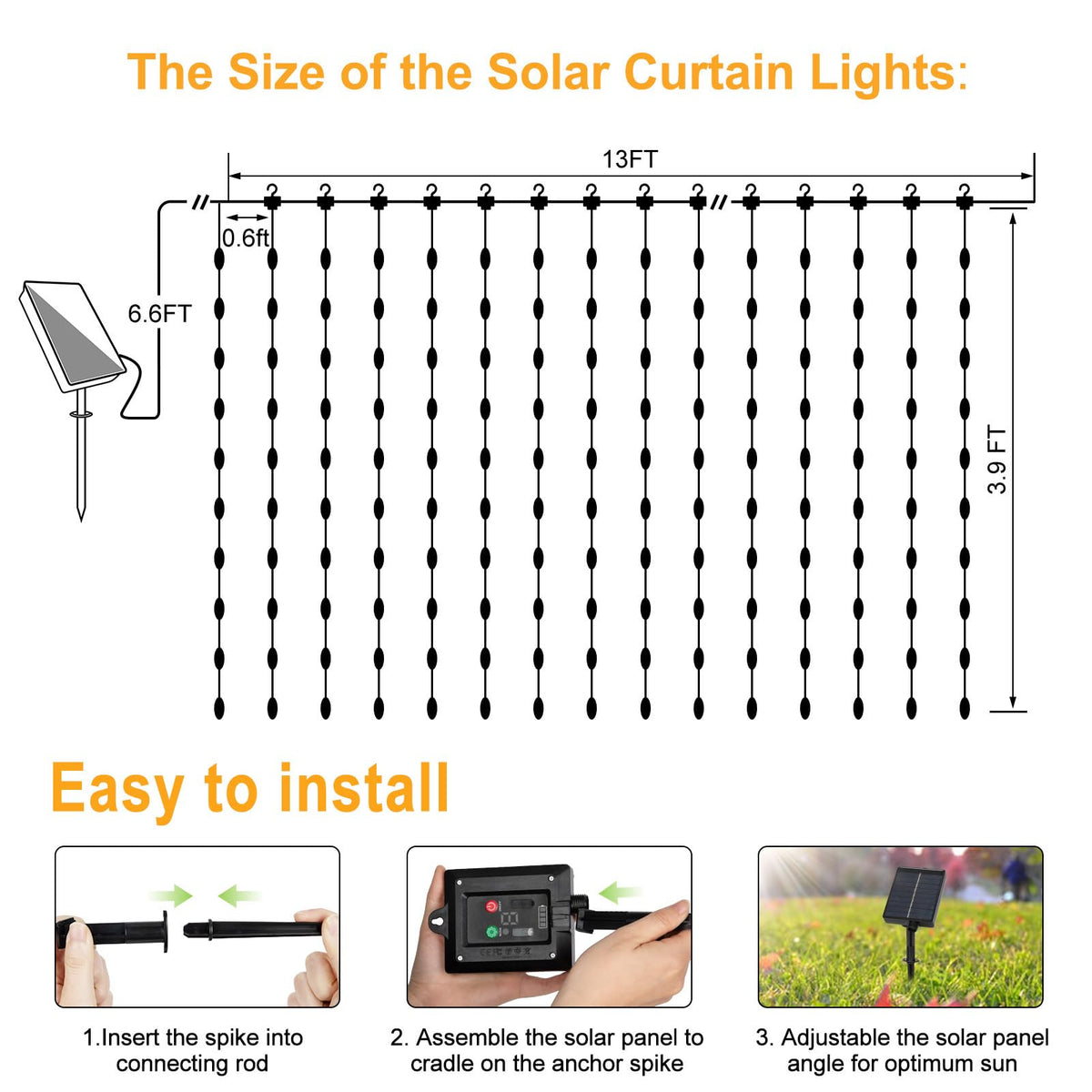 DBFAIRY 13.1 by 3.3 feet coverage fits standard spaces.