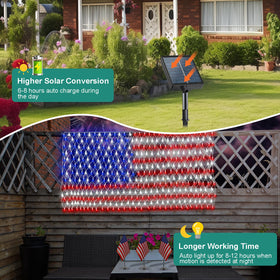 DBFAIRY solar-powered lights auto-on at dusk for easy decor