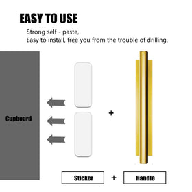 DBTHTSK push-pull handle mounted on cabinet door for quick grip