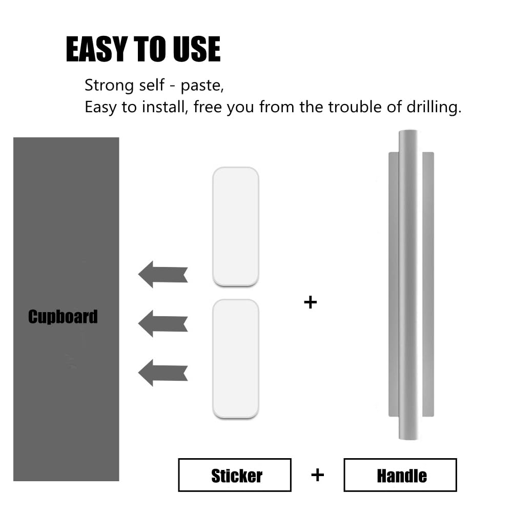 DBTHTSK wardrobe cabinet pull handle sticks securely without drilling
