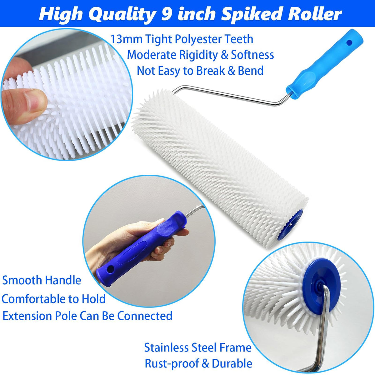 DBYANAN 13mm teeth roller helps remove bubbles during coating application.