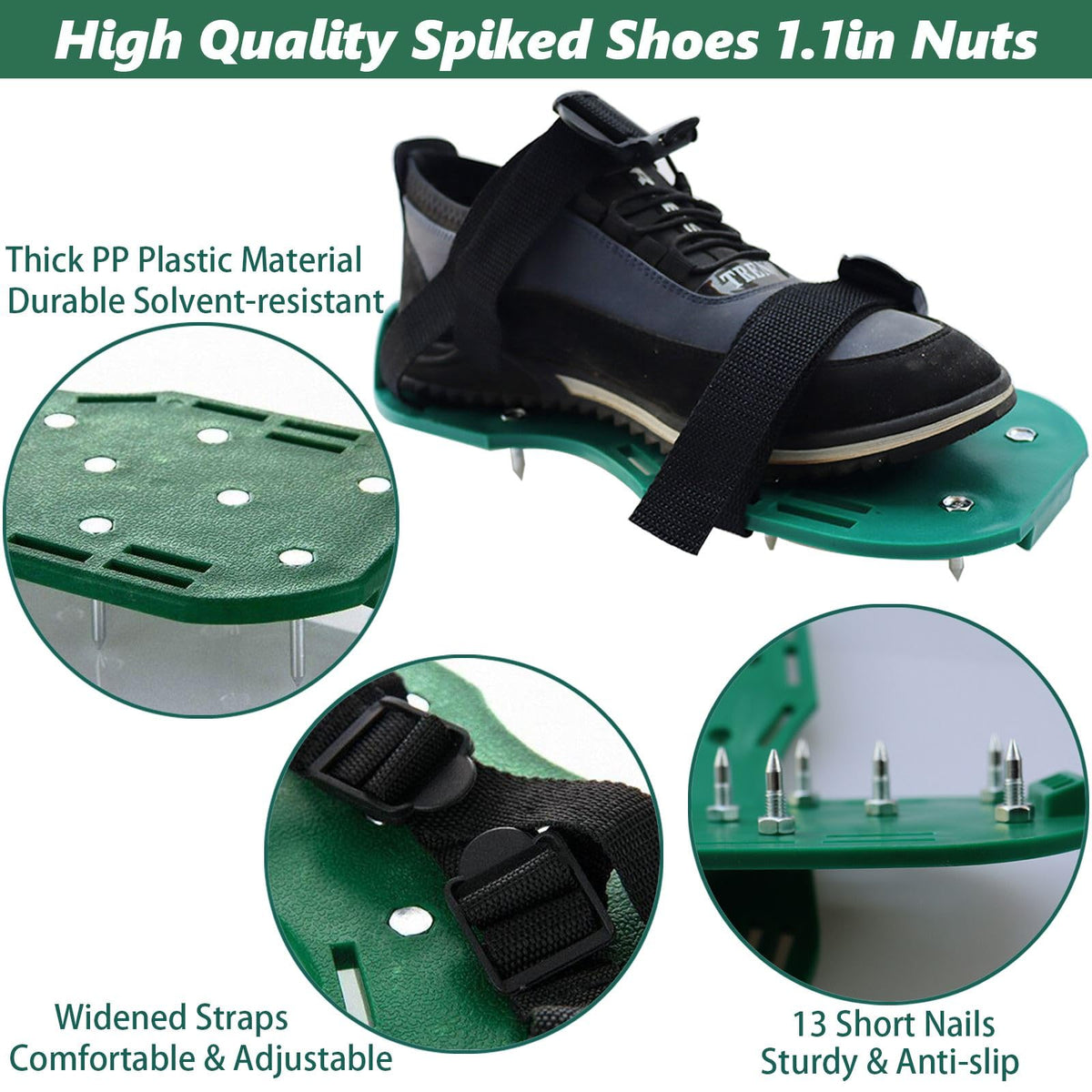 DBYANAN spiked shoes for epoxy work provide secure grip for even leveling.