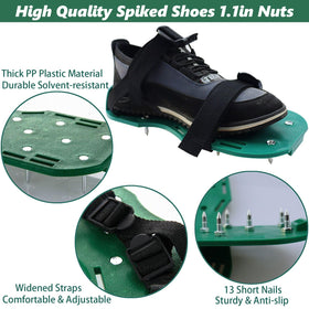 DBYANAN spiked shoes for epoxy work provide secure grip for even leveling.