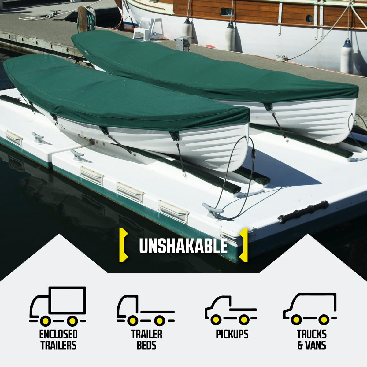 DC Cargo Mall bulk tarp strap pack supports versatile, repeated securing tasks.