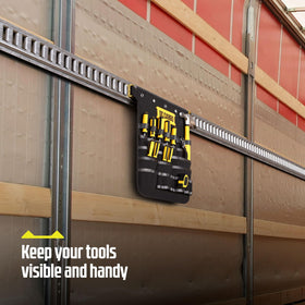 Durable canvas with vinyl lining protects tools in tough work environments