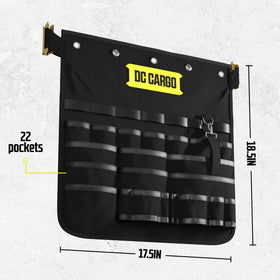 DC Cargo Mall E Track fittings with spring hooks allow flexible tool positioning