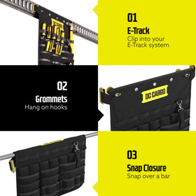 DC Cargo Mall keeps pliers, screwdrivers, and wrenches neatly organized