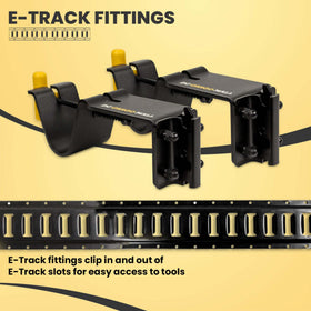 DC Cargo Mall Heavy-duty steel weedeater rack offers rust resistance for long-term use