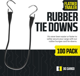 DC Cargo Mall tarp strap closeup shows S-hook end fittings for reliable cold-weather use.
